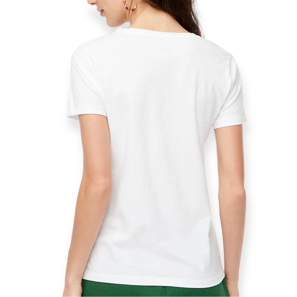 J. CREW Graphic Tee Tropical Plant Palm Flower Graphic Crew Neck T-shirt - Picture 4 of 12